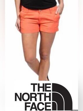 The North Face Women’s Sz 4 Long Coral Maywood Linen Blend Shorts